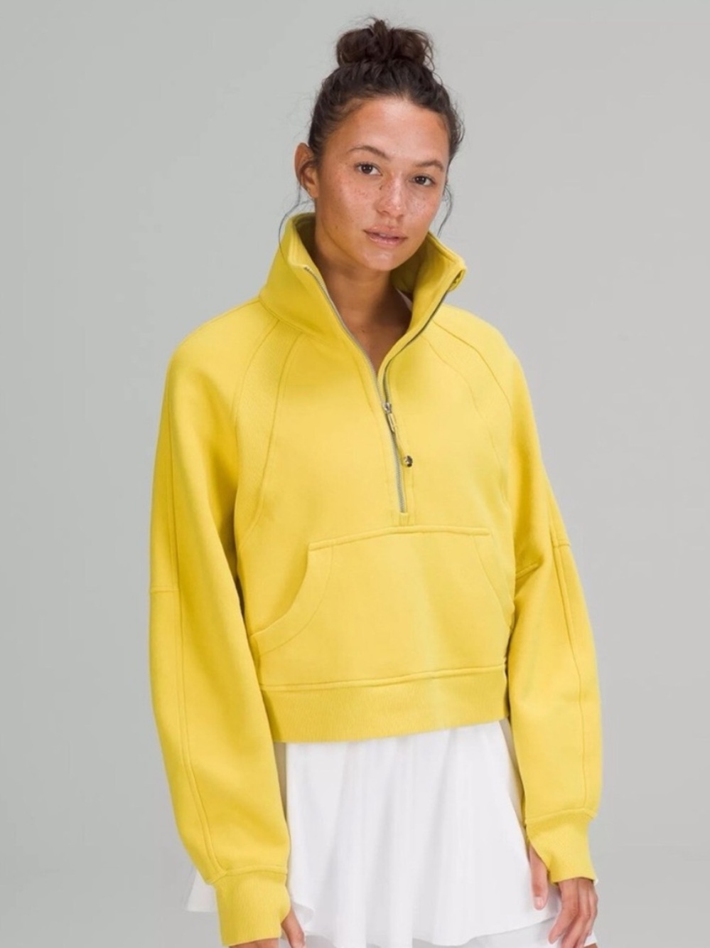 lululemon athletica Yellow Half-Zip Pullover Sweatshirt